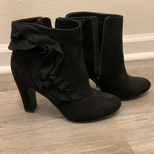 Black Fergalicious Booties that have never been worn. 8.5 but run small.